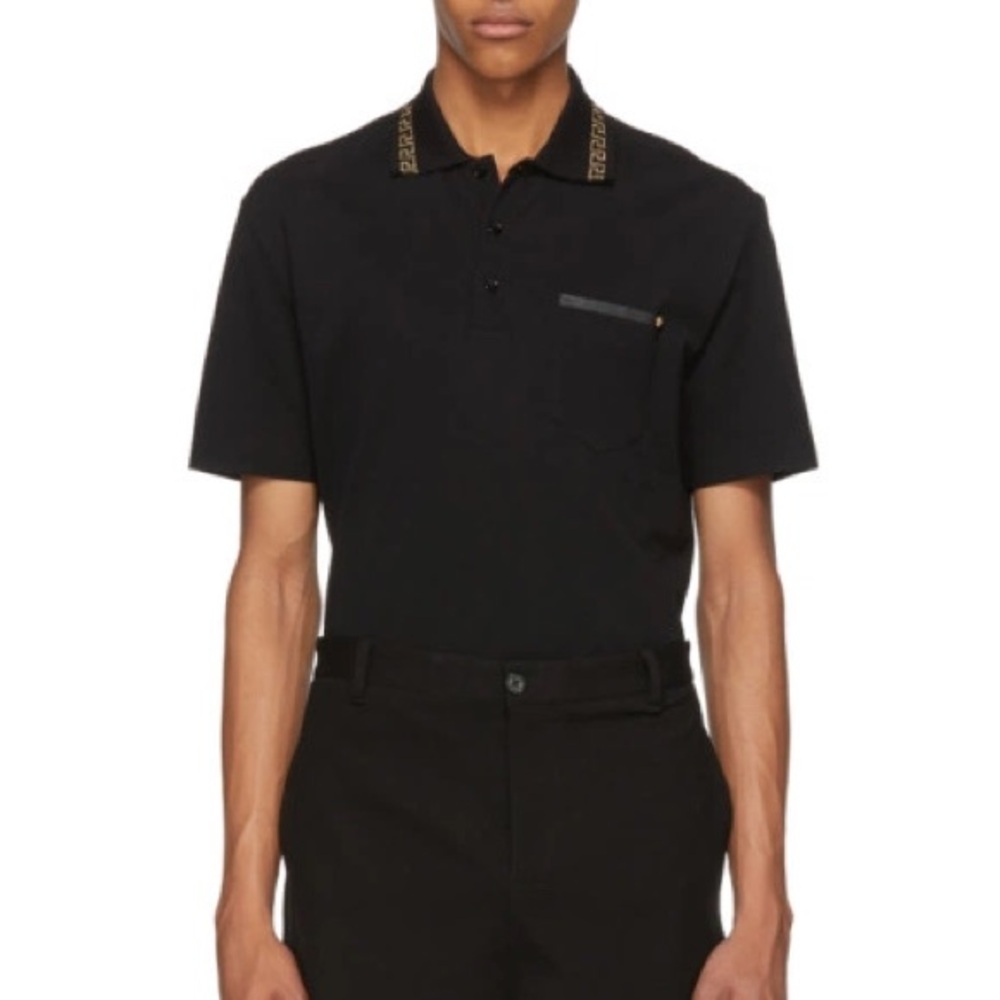 Versace Black Men’s Polo Shirt